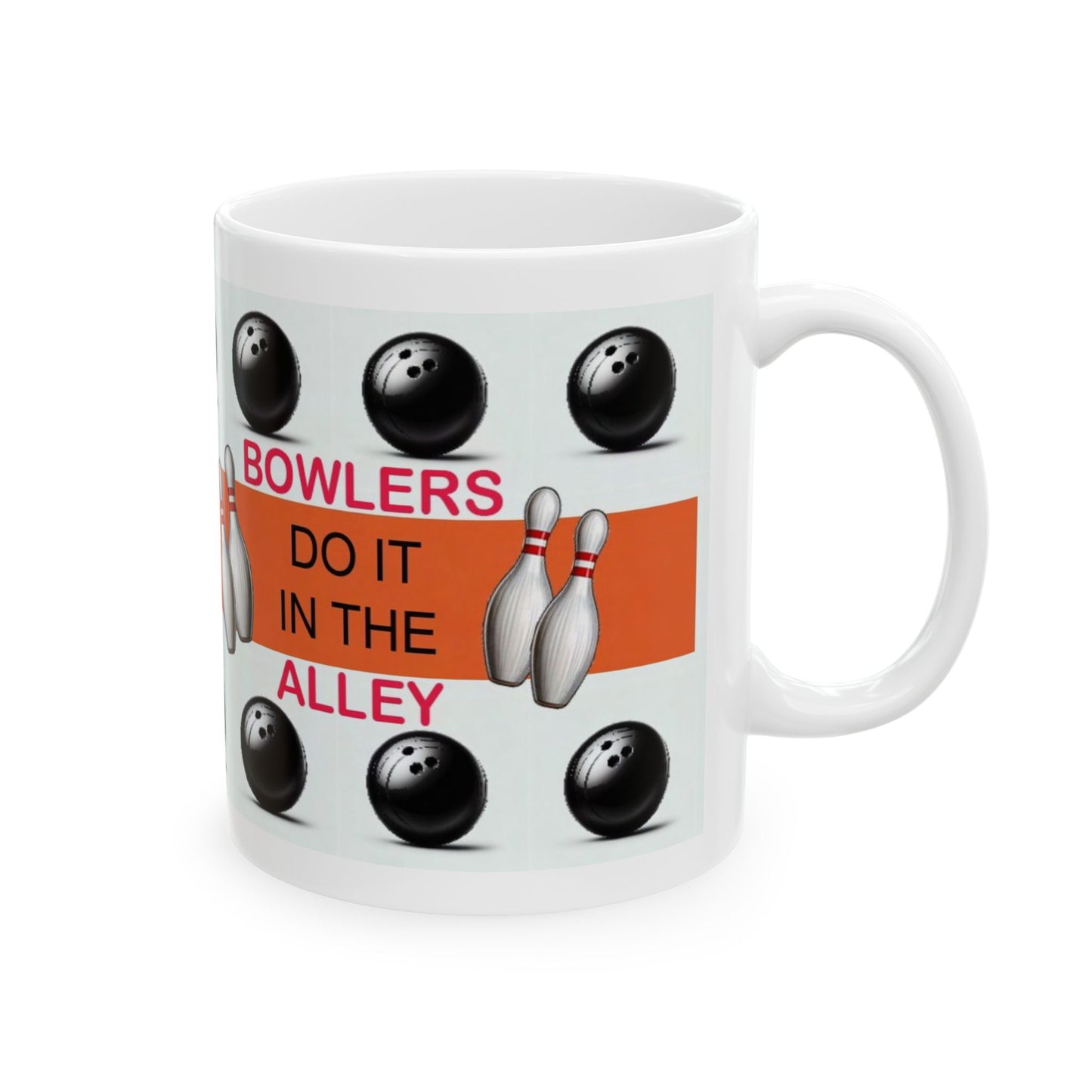 Bowling Lover's Ceramic Mug - Perfect Gift for Bowlers, Coffee Cup for Sports Fans, Bowler's Gift, Fun Kitchen Decor, Bowling Themed