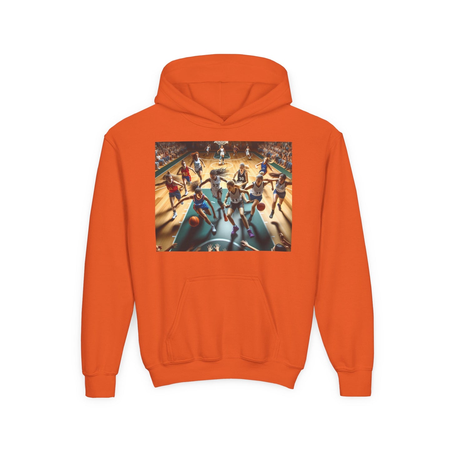 Basketball Youth Hoodie - Heavy Blend Sweatshirt