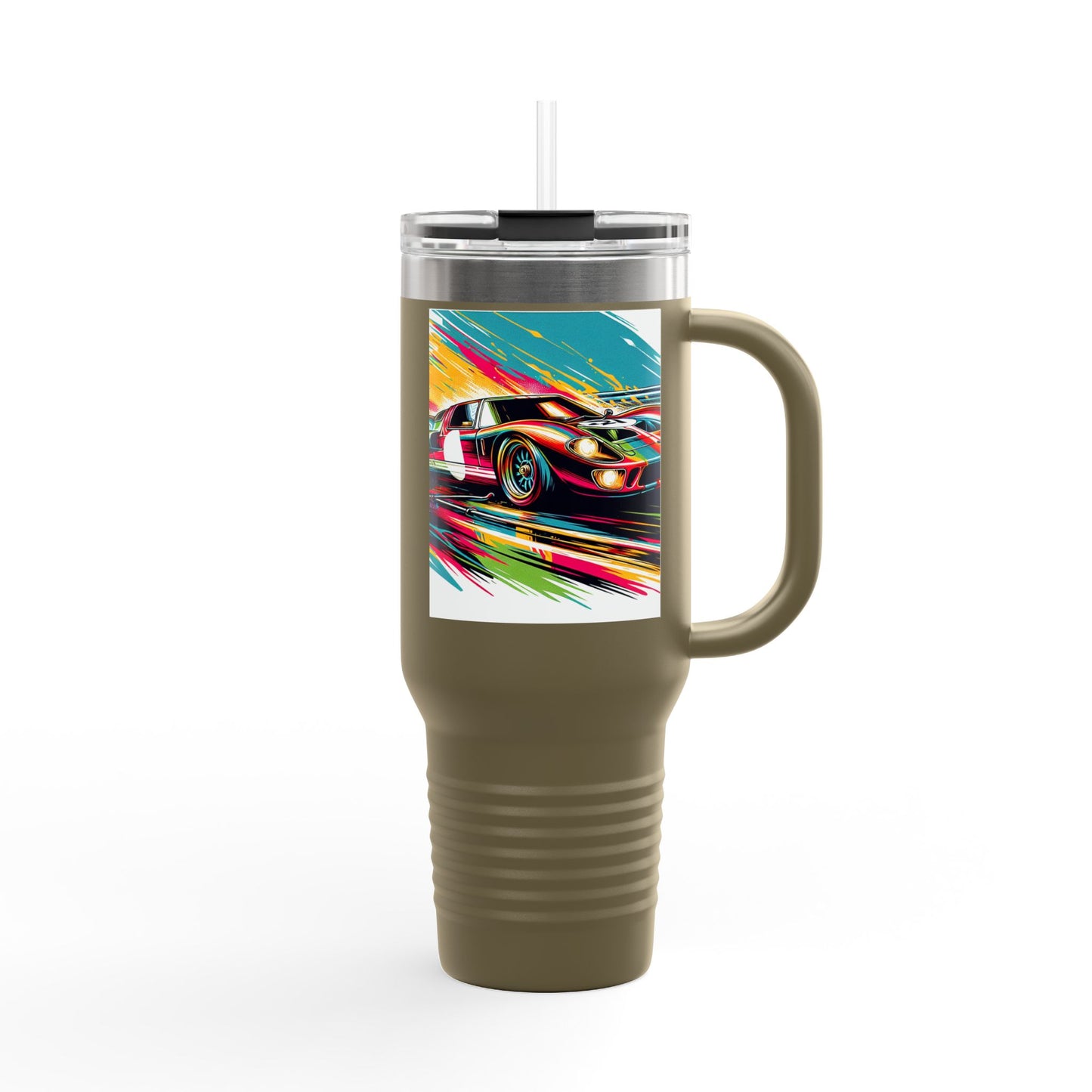 Vintage NASCAR Insulated Travel Mug, 40oz, Perfect for Fans, Sports Events, Coffee, Tea, Water