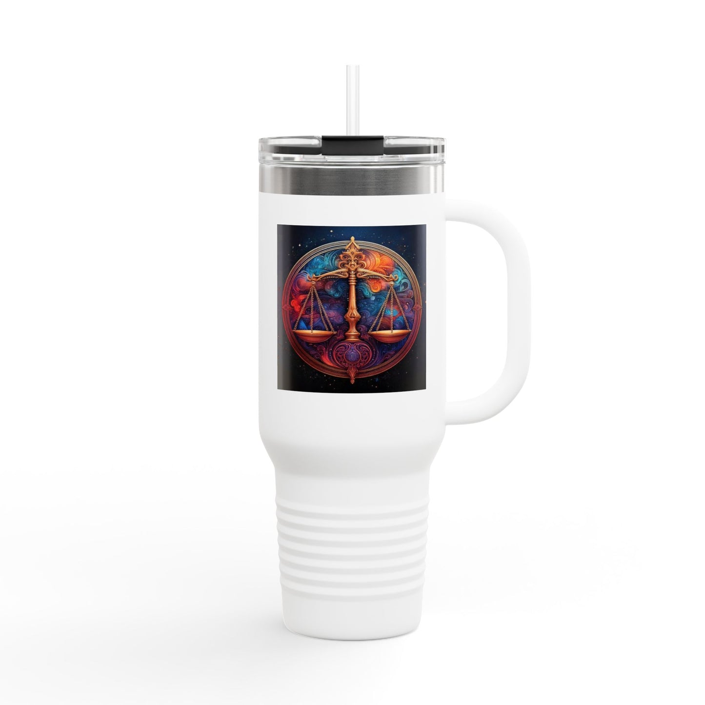 Libra Insulated Travel Mug, 40oz, Perfect for Zodiac Fans, Coffee, Tea, Water