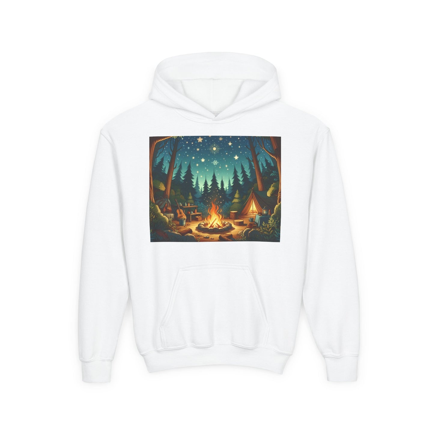 Camping Youth Hoodie - Heavy Blend Sweatshirt