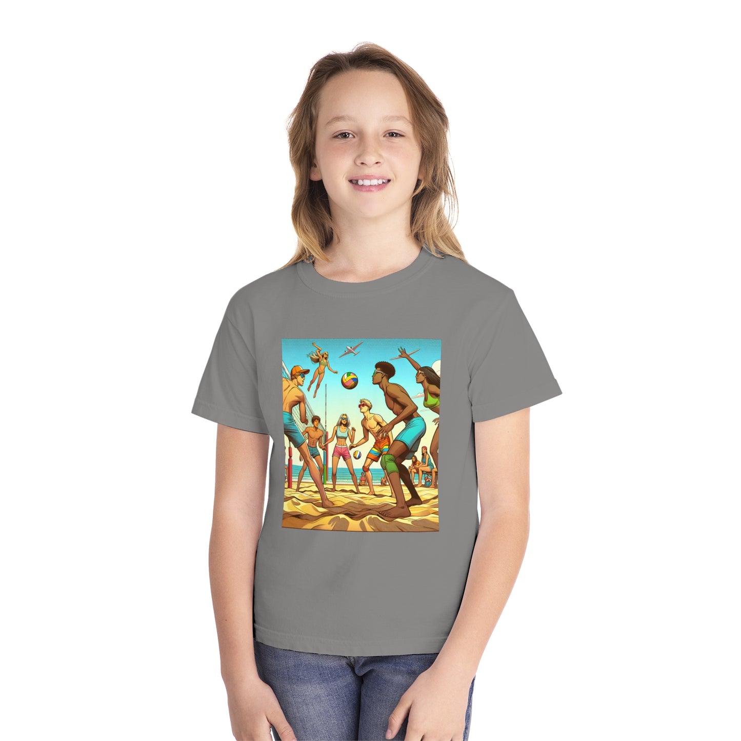 Volleyball Youth Midweight Tee