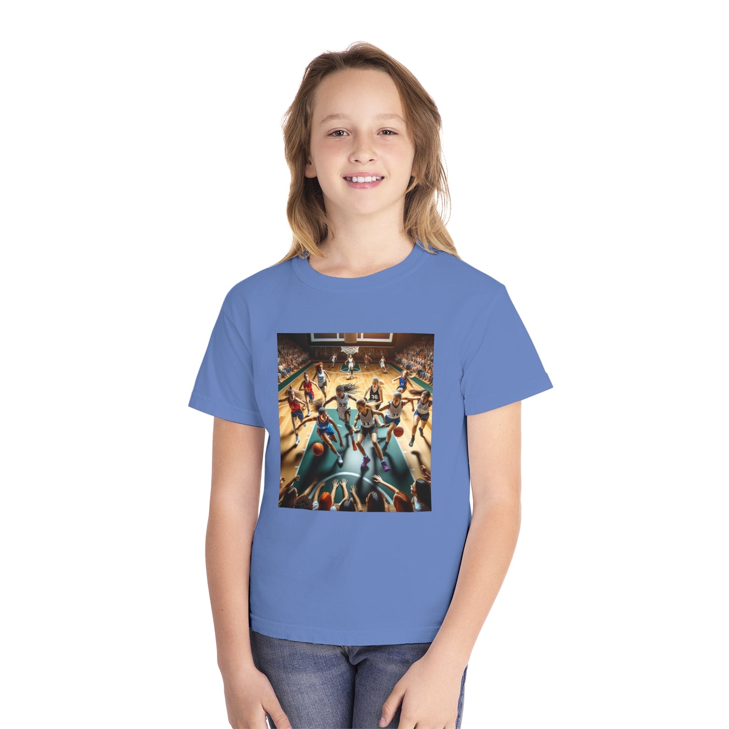 Basketball Youth Midweight Tee