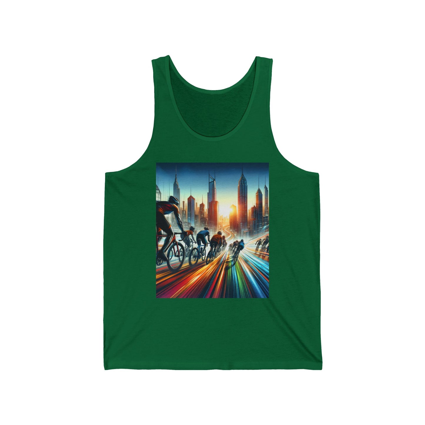 Cycling Unisex Jersey Tank Top - Perfect for Festivals & Casual Wear
