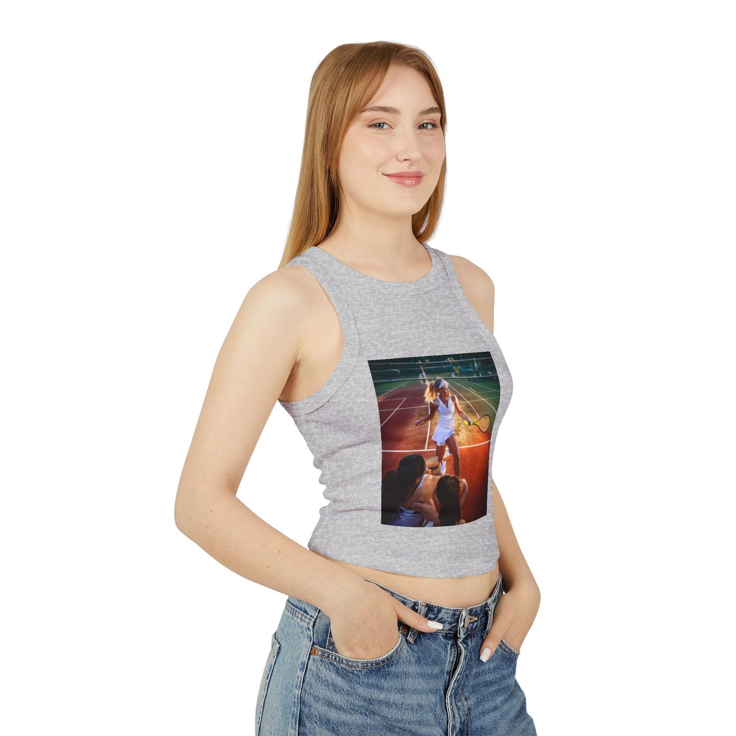 Tennis Women's Micro Rib Racer Tank Top