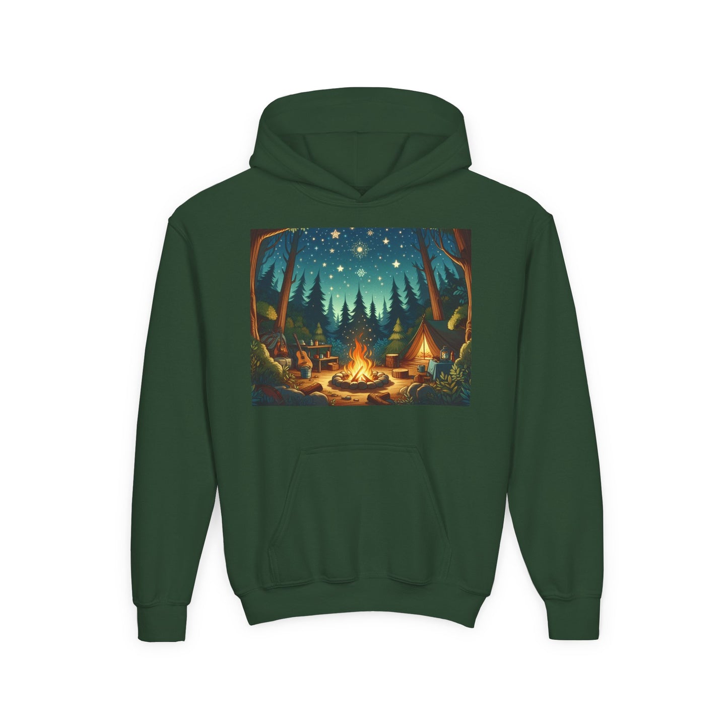 Camping Youth Hoodie - Heavy Blend Sweatshirt