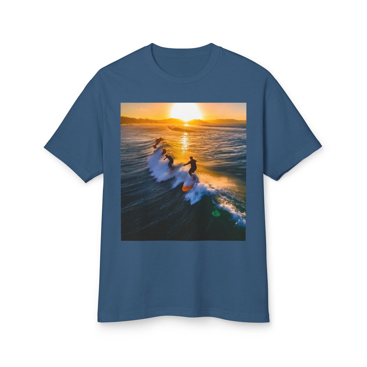 Surfing Heavyweight Tee - Unisex Garment-Dyed Shirt