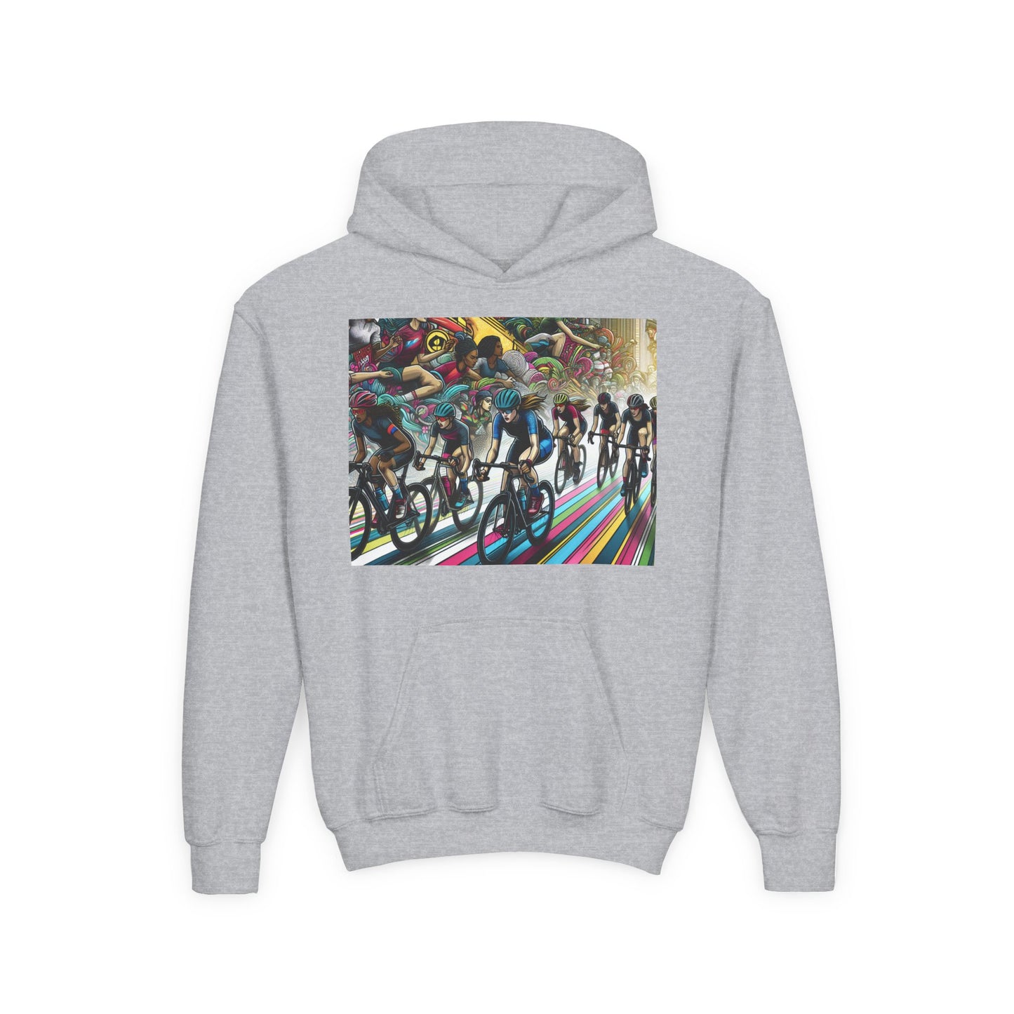 Cycling Youth Hoodie - Heavy Blend Sweatshirt