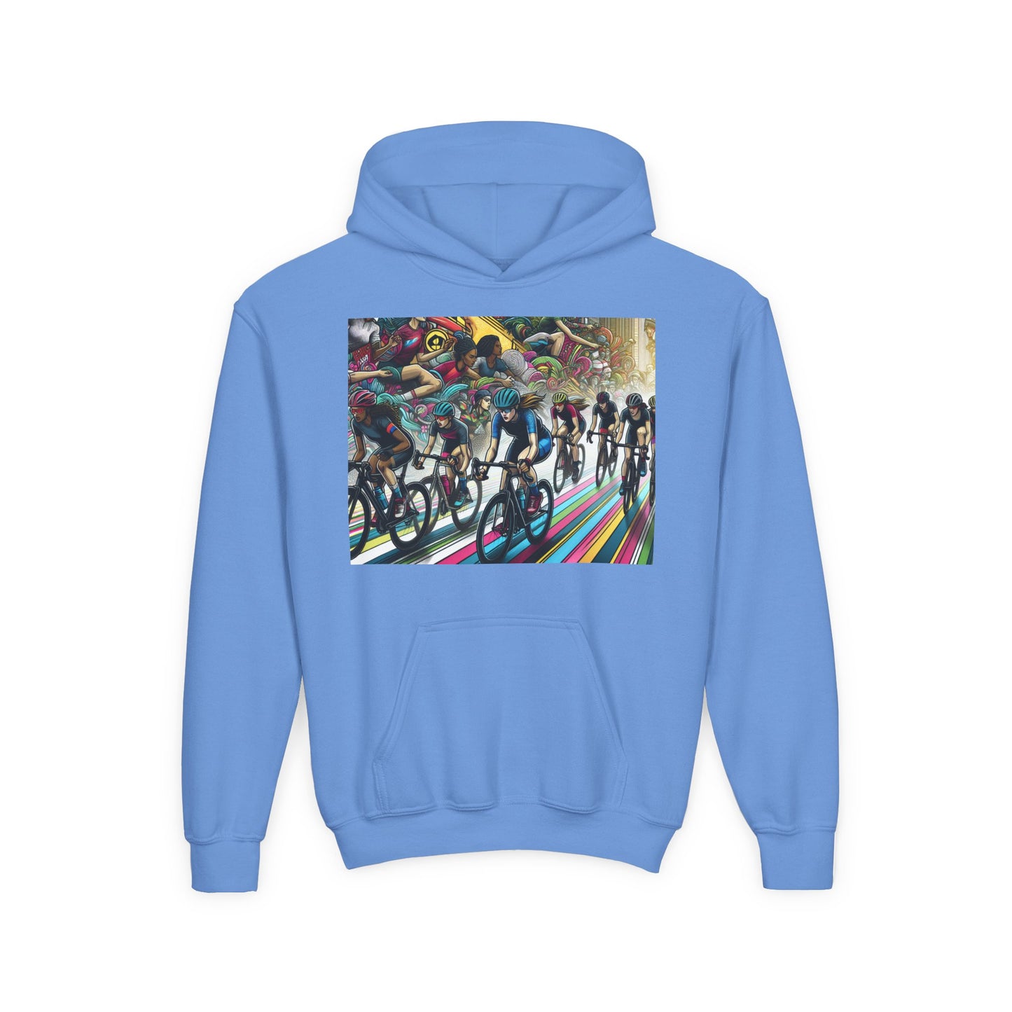 Cycling Youth Hoodie - Heavy Blend Sweatshirt