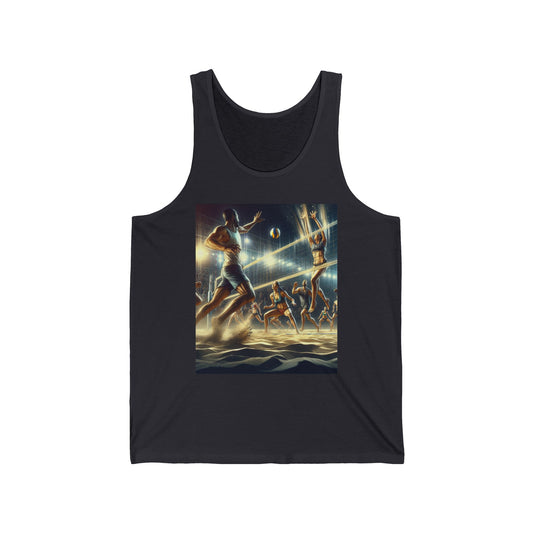 Volleyball Unisex Jersey Tank Top - Perfect for Festivals & Casual Wear