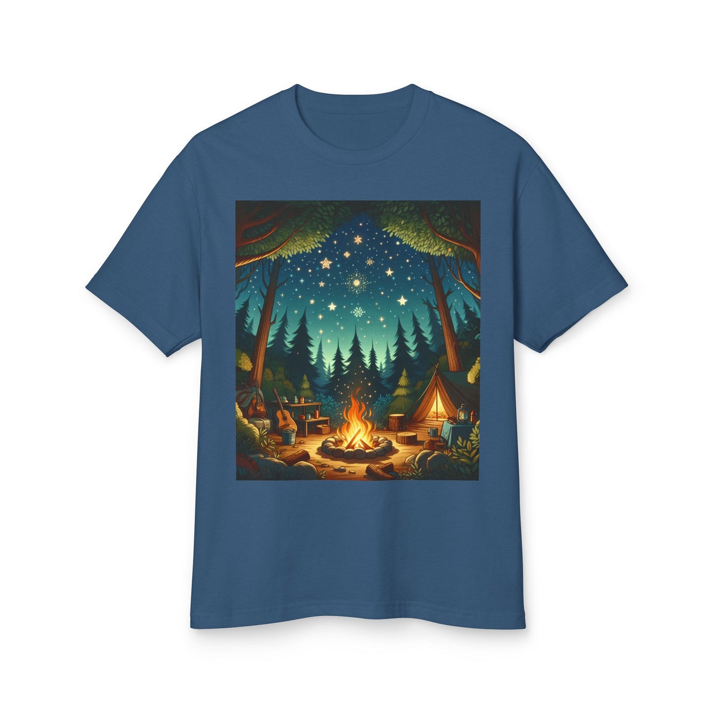 Camping Heavyweight Tee - Unisex Garment-Dyed Shirt