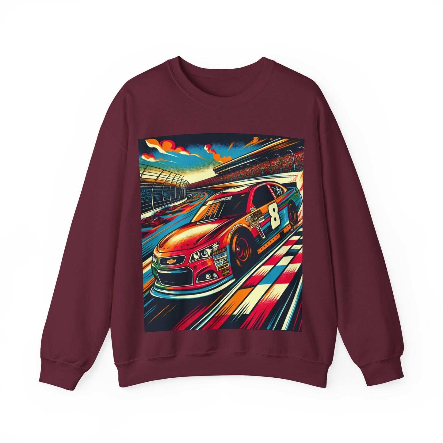 Race Car Crewneck Sweatshirt | Racing Apparel, Unisex Sweatshirt, Nascar Gift, Motorsports Clothing, Car Enthusiasts Sweatshirt