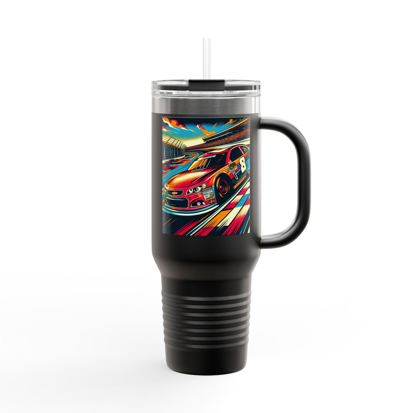 Vintage NASCAR Insulated Travel Mug, 40oz, Perfect for Fans, Sports Events, Coffee, Tea, Water