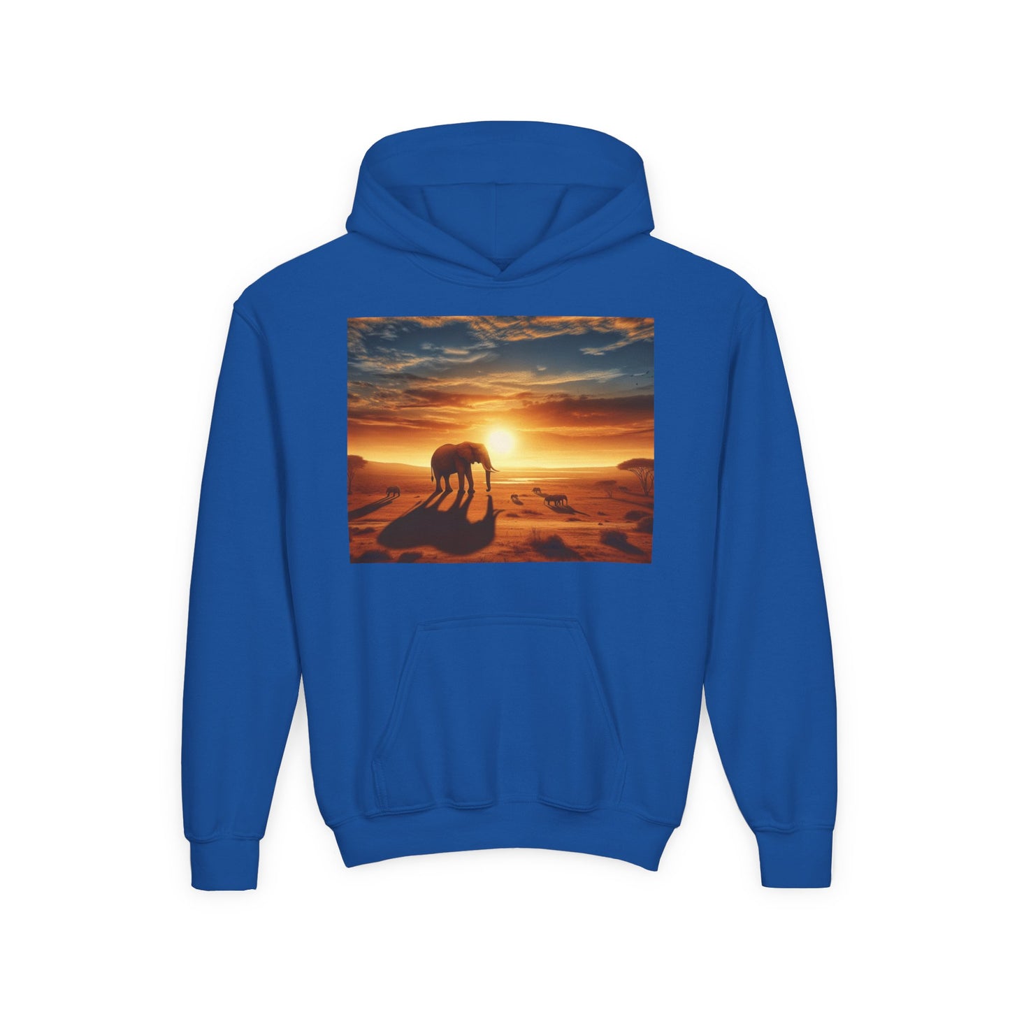 Elephants Youth Hoodie - Heavy Blend Sweatshirt