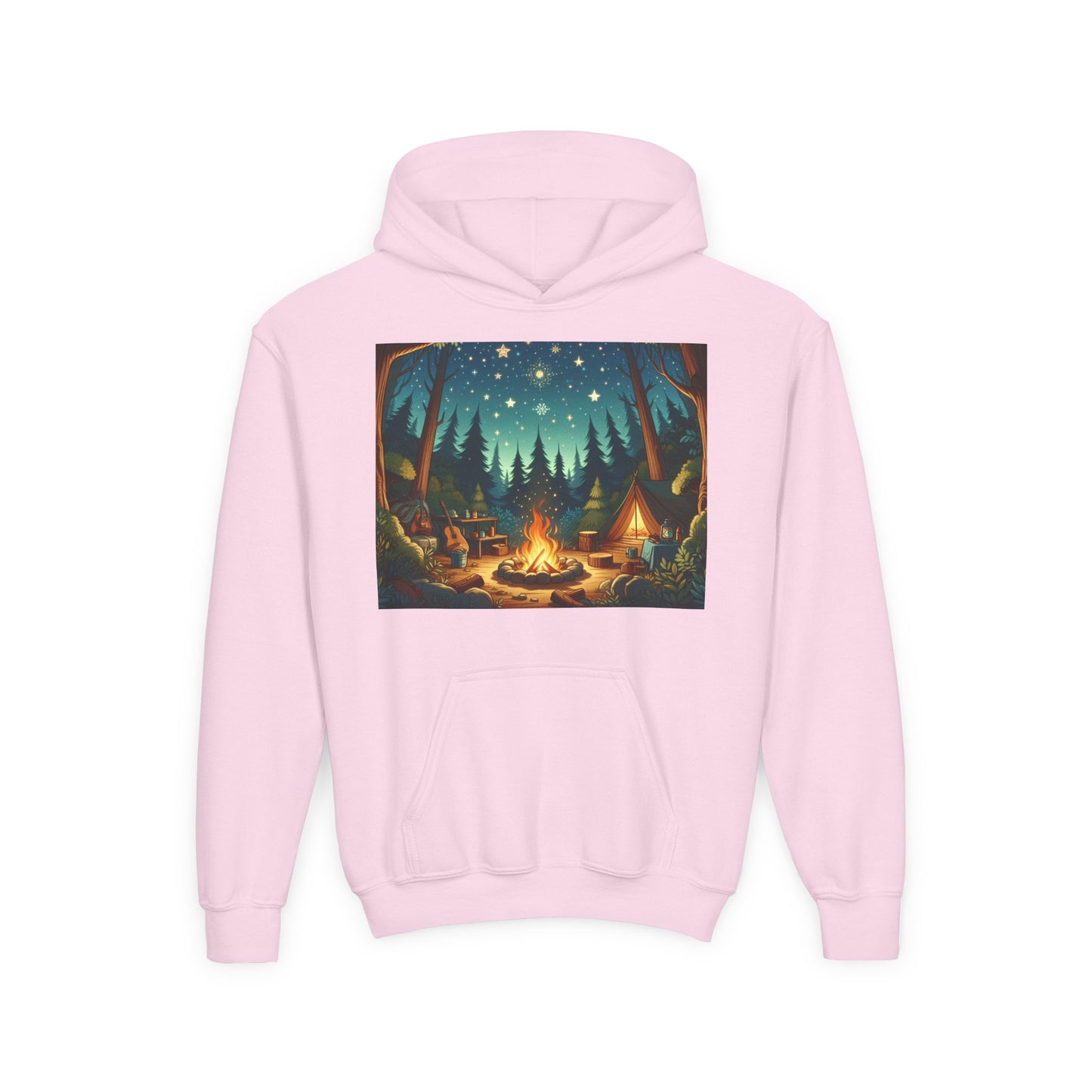 Camping Youth Hoodie - Heavy Blend Sweatshirt
