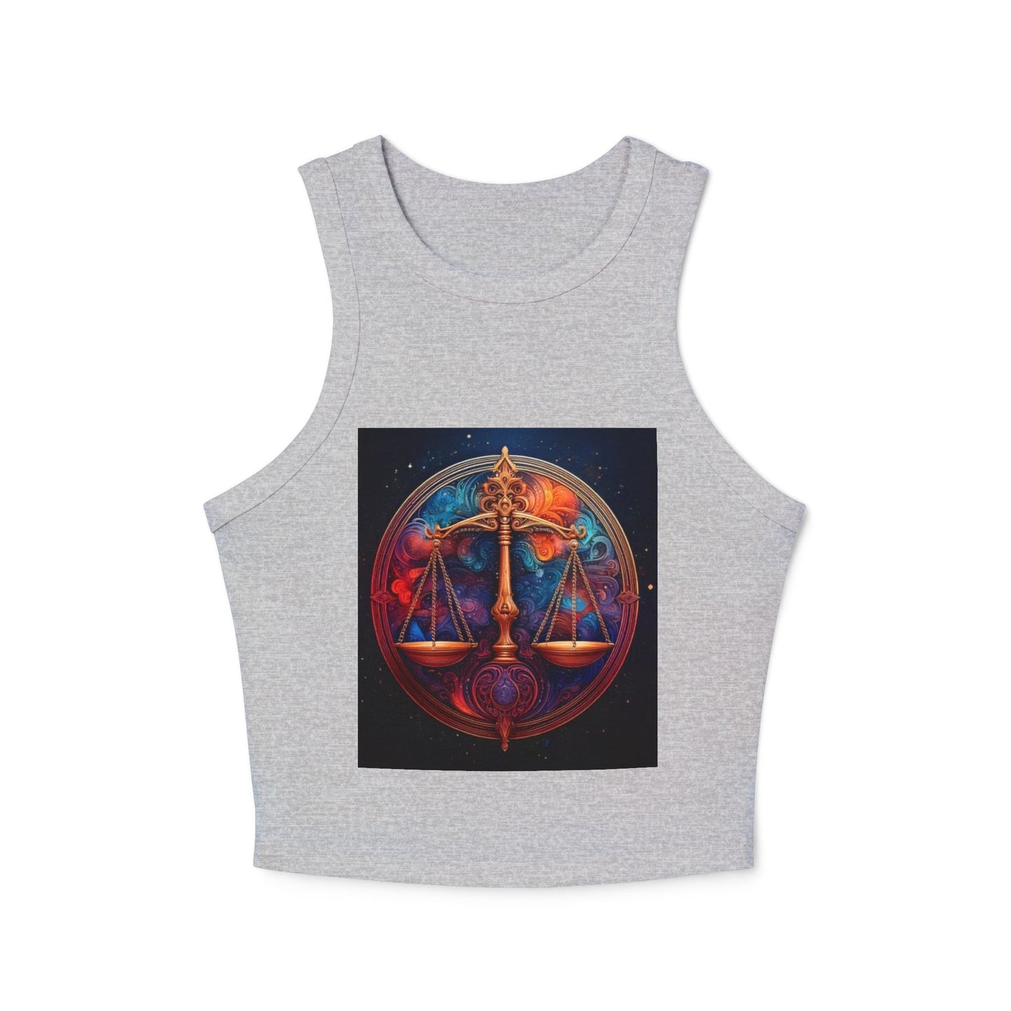 Libra Women's Micro Rib Racer Tank Top