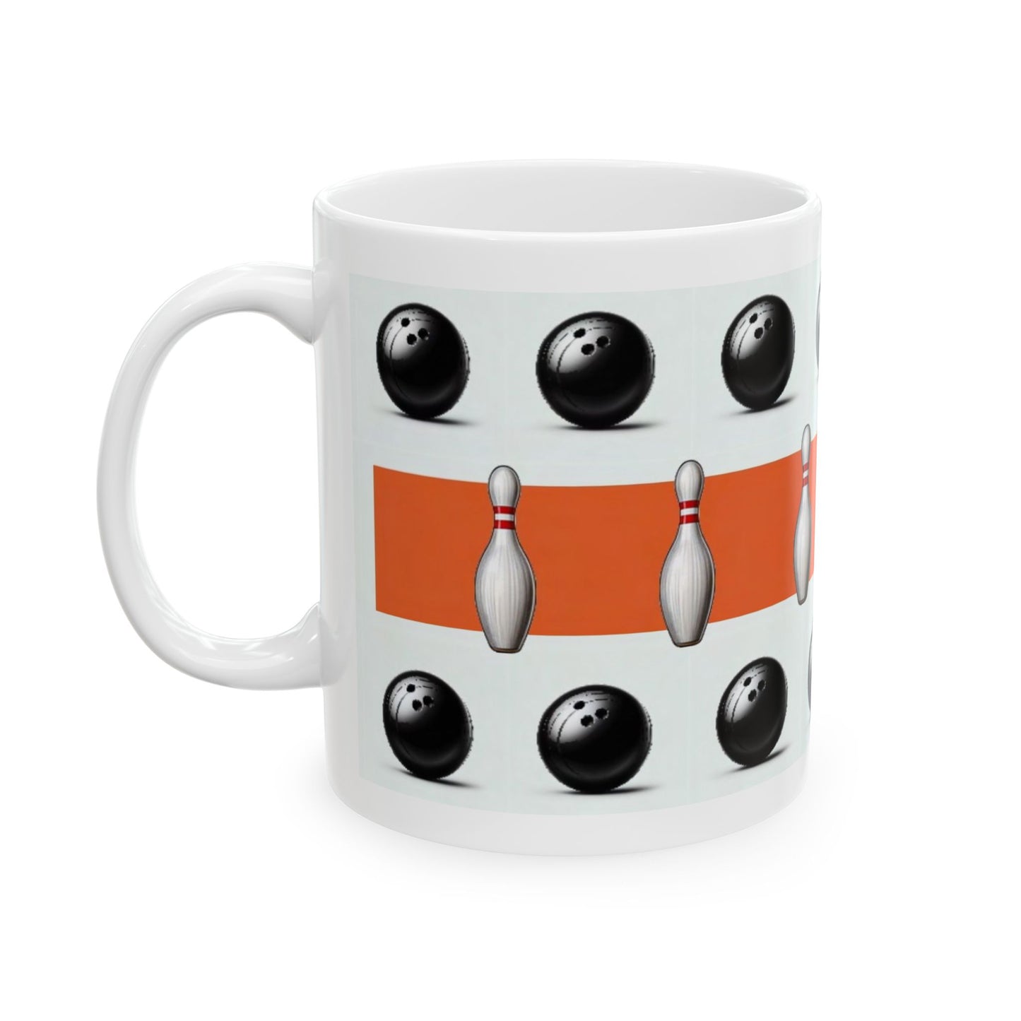 Bowling Lover's Ceramic Mug - Perfect Gift for Bowlers, Coffee Cup for Sports Fans, Bowler's Gift, Fun Kitchen Decor, Bowling Themed