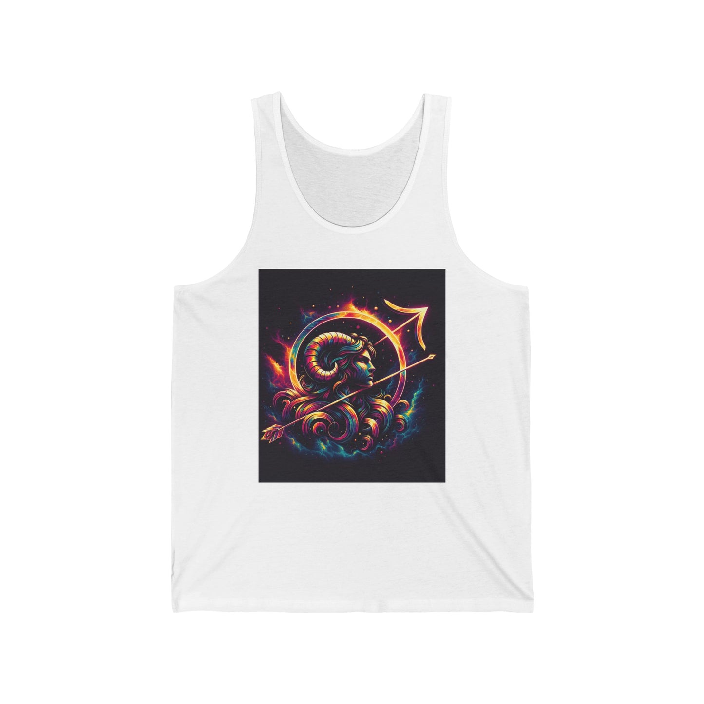 Sagittarius  Unisex Jersey Tank Top - Perfect for Festivals & Casual Wear
