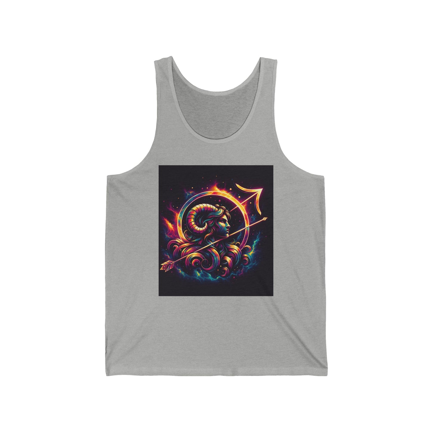 Sagittarius  Unisex Jersey Tank Top - Perfect for Festivals & Casual Wear