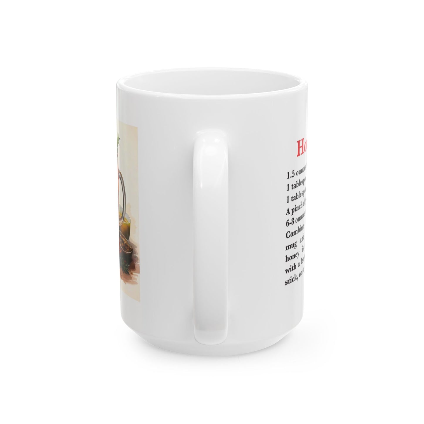 Hot Toddy Ceramic Recipe Mug