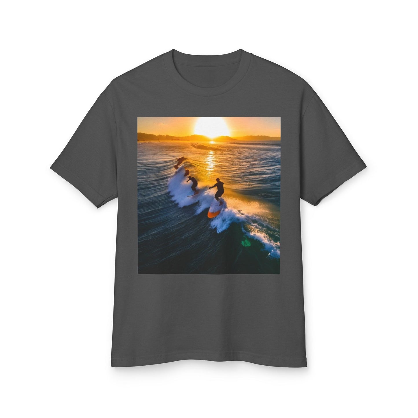 Surfing Heavyweight Tee - Unisex Garment-Dyed Shirt