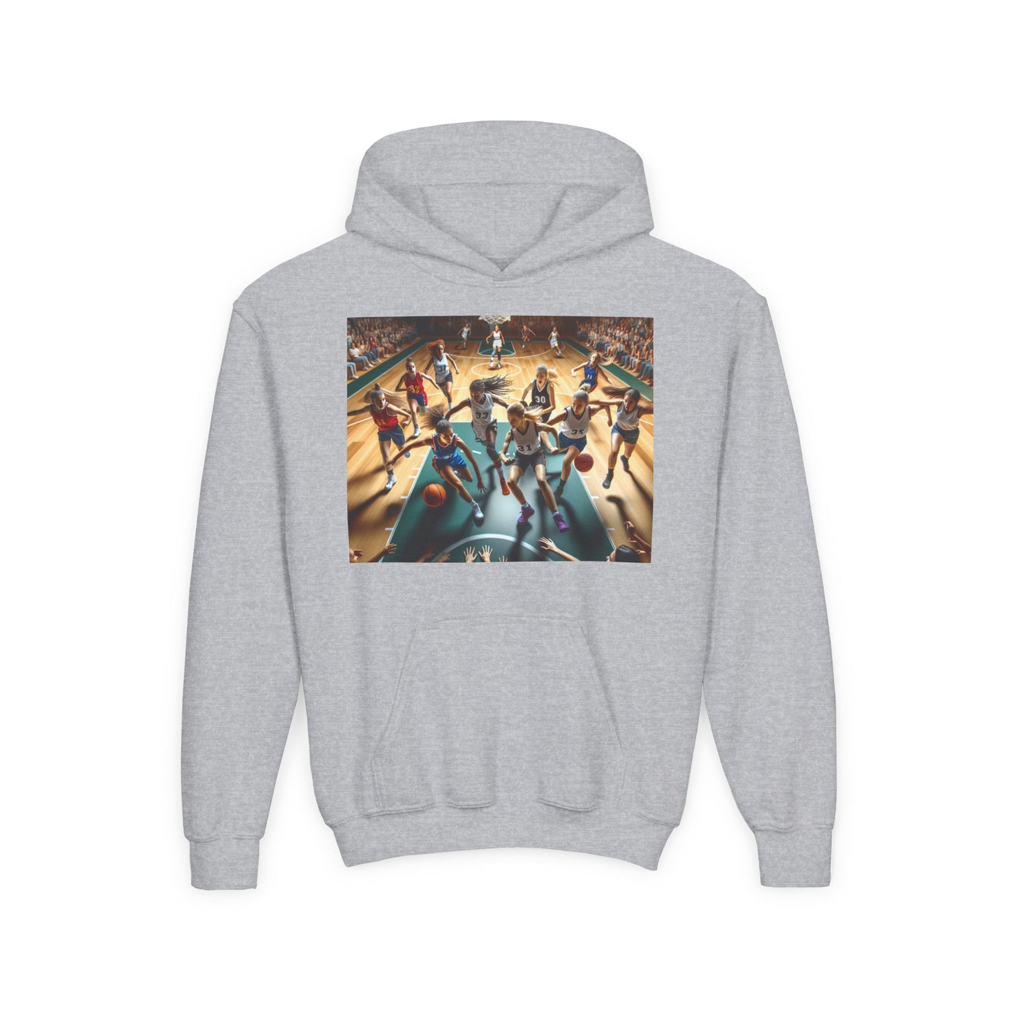 Basketball Youth Hoodie - Heavy Blend Sweatshirt