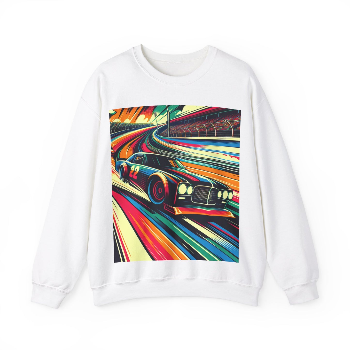 Race Car Crewneck Sweatshirt | Racing Apparel, Unisex Sweatshirt, NASCAR Gift, Motorsports Clothing, Car Enthusiasts Sweatshirt