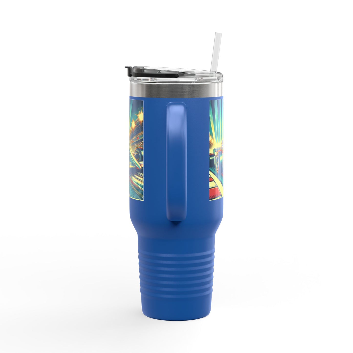 Vintage F1 Insulated Travel Mug, 40oz, Perfect for Fans, Sports Events, Coffee, Tea, Water