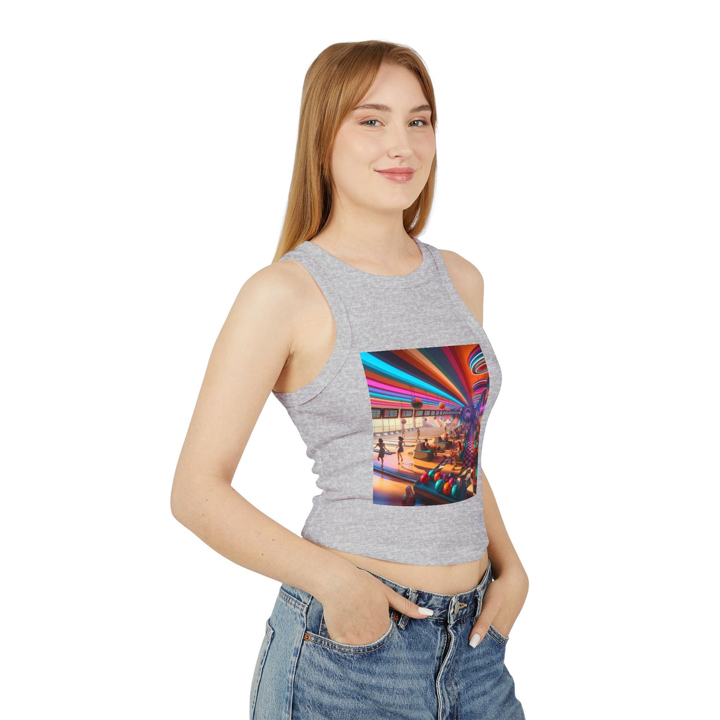 Bowling Women's Micro Rib Racer Tank Top