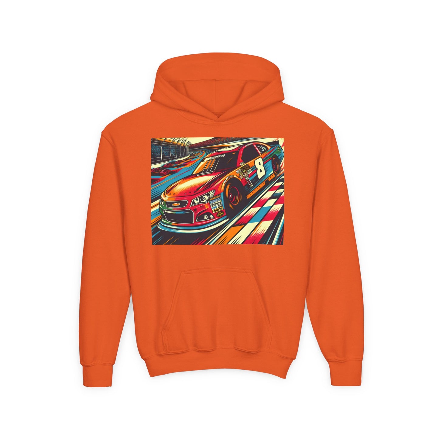 Nascar 8 Youth Hoodie - Heavy Blend Sweatshirt