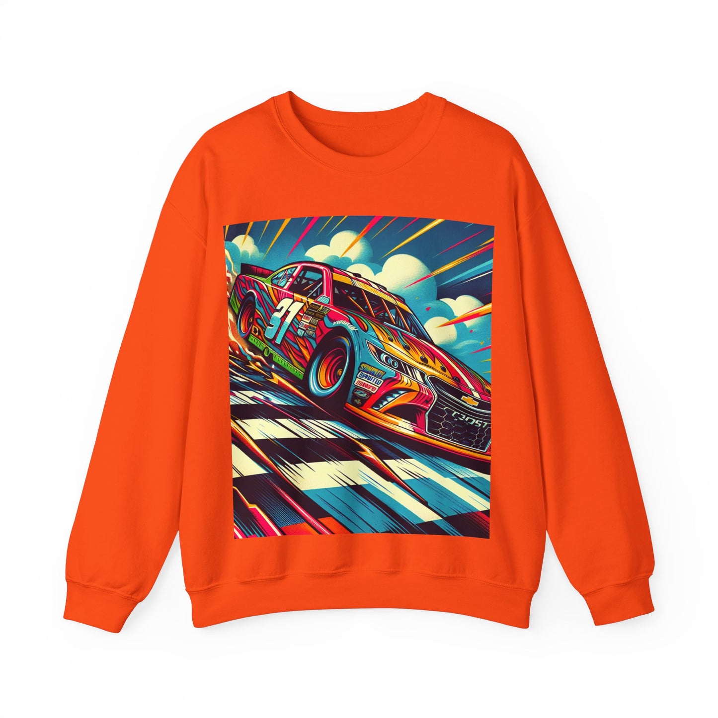 Race Car Crewneck Sweatshirt | Racing Apparel, Unisex Sweatshirt, Nascar Gift, Motorsports Clothing, Car Enthusiasts Sweatshirt