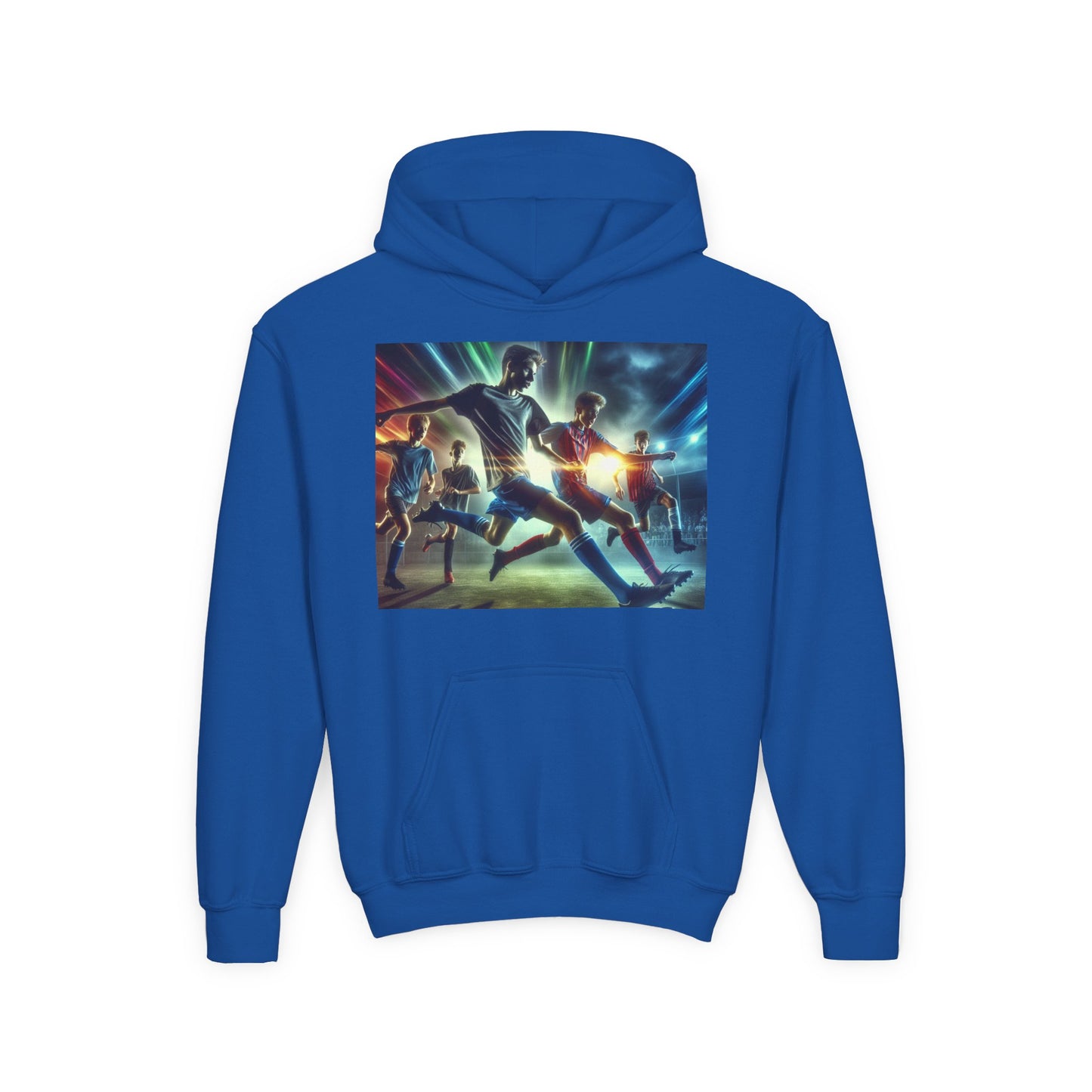 Soccer Youth Hoodie - Sporty Heavy Blend Sweatshirt for Young Athletes