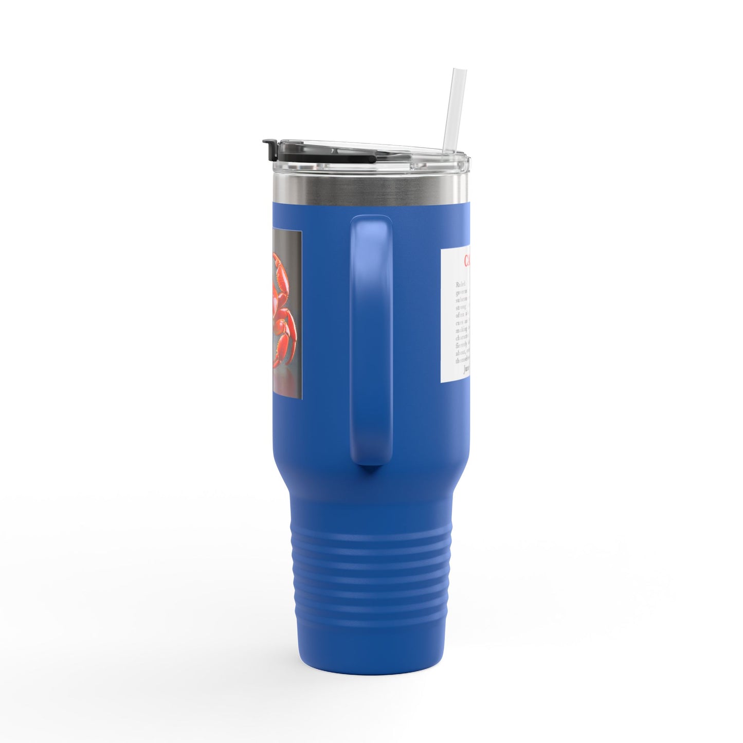 Cancer Insulated Travel Mug, 40oz, Perfect for Zodiac Fans, Coffee, Tea, Water