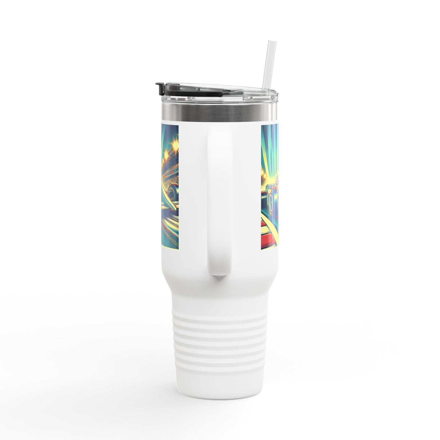Vintage F1 Insulated Travel Mug, 40oz, Perfect for Fans, Sports Events, Coffee, Tea, Water