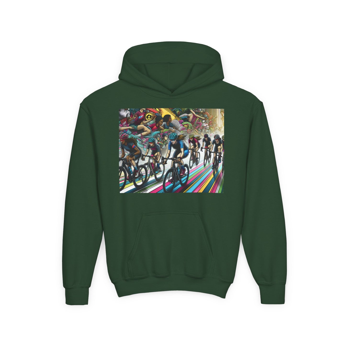 Cycling Youth Hoodie - Heavy Blend Sweatshirt