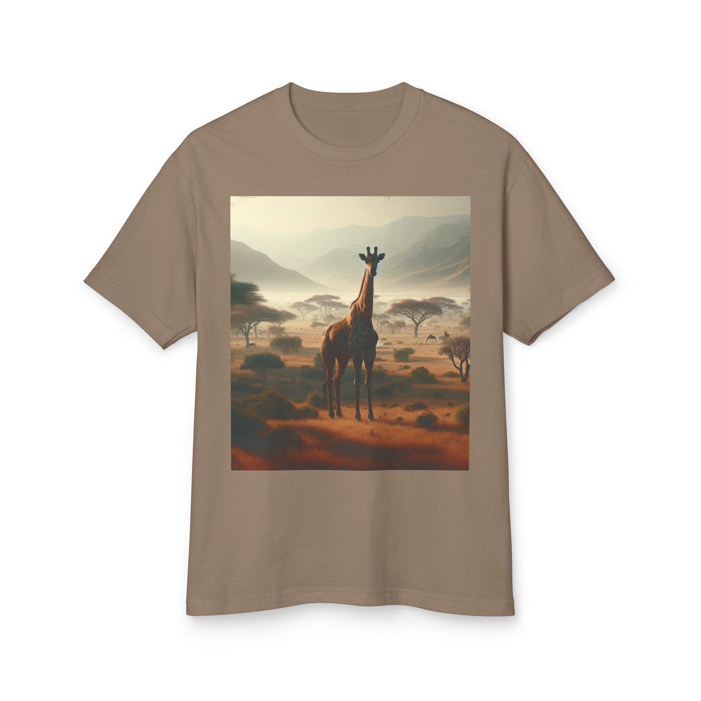 Giraffes Heavyweight Tee - Unisex Garment-Dyed Shirt