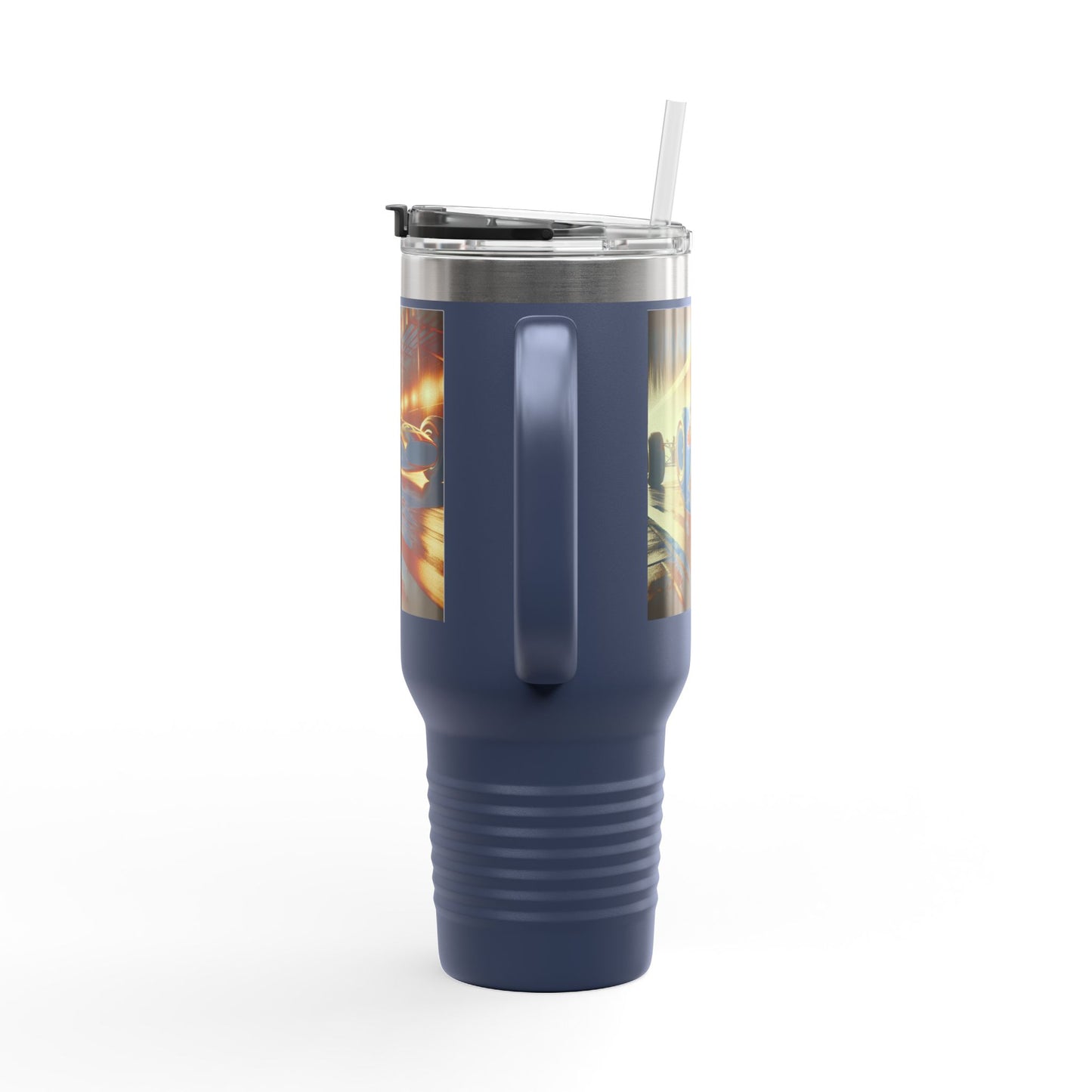Vintage F1 Insulated Travel Mug, 40oz, Perfect for Fans, Sports Events, Coffee, Tea, Water