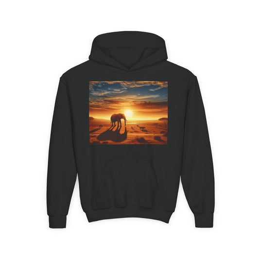 Elephants Youth Hoodie - Heavy Blend Sweatshirt