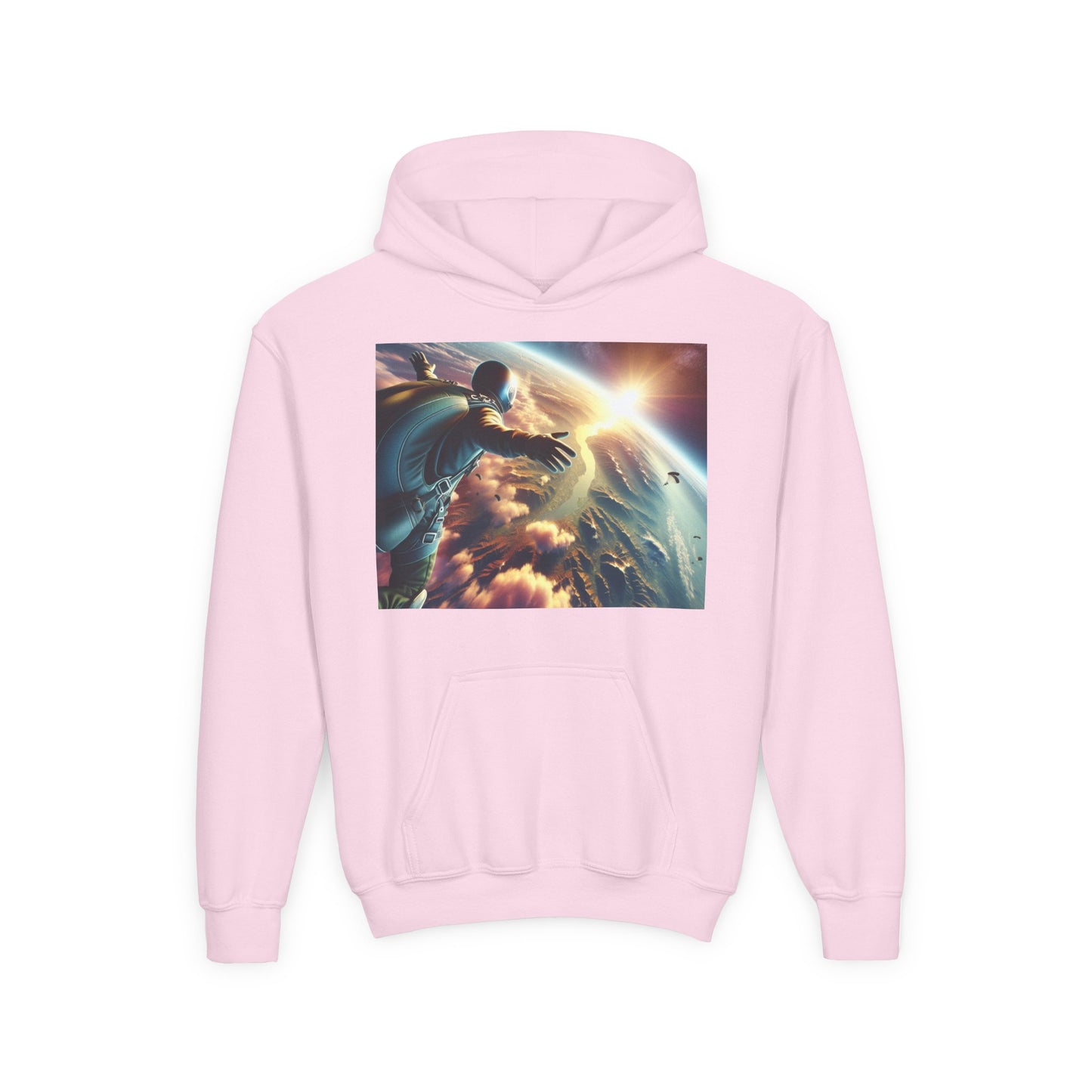 Skydiving Youth Hoodie - Heavy Blend Sweatshirt