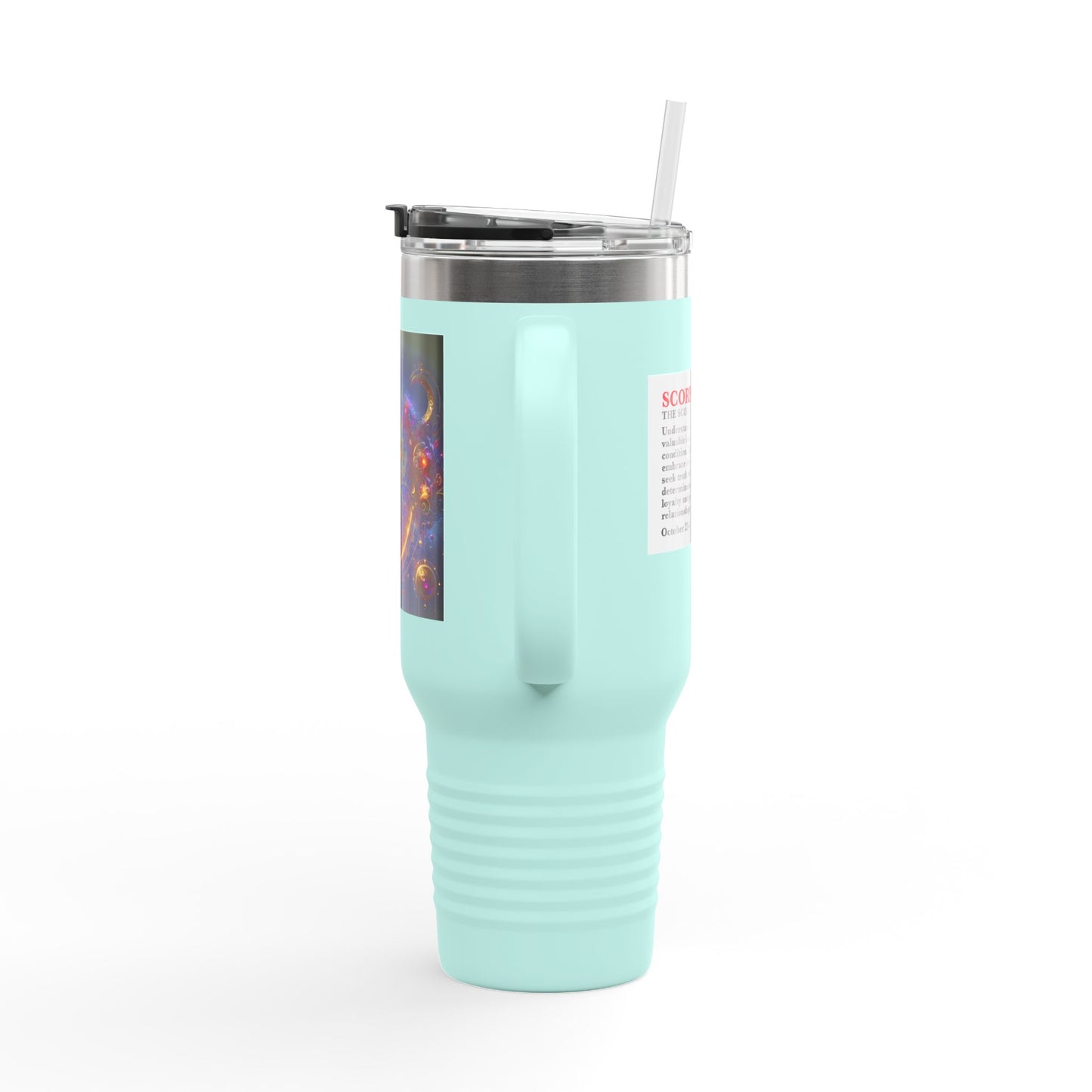 Scorpio Insulated Travel Mug, 40oz, Perfect for Zodiac Fans, Coffee, Tea, Water