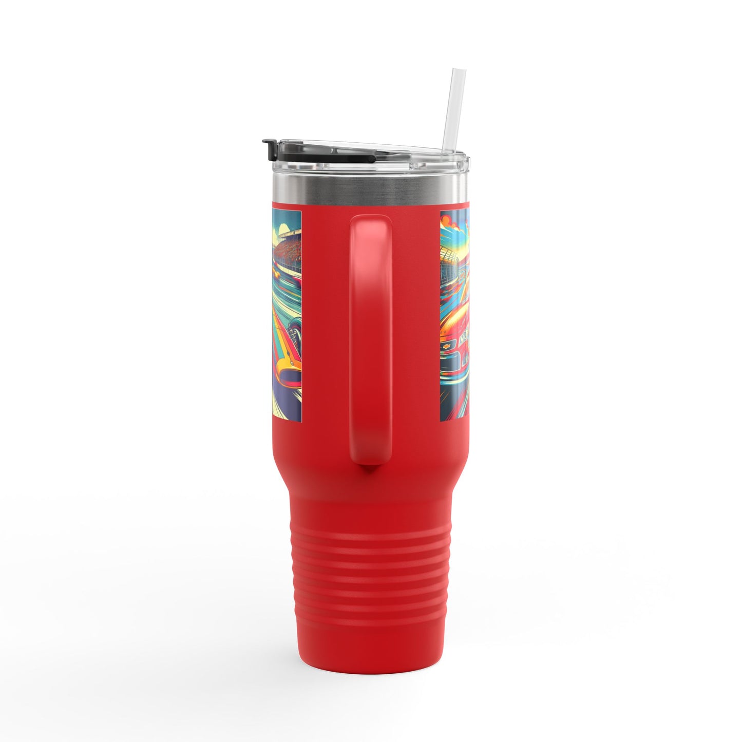 Vintage F1 Insulated Travel Mug, 40oz, Perfect for Fans, Sports Events, Coffee, Tea, Water