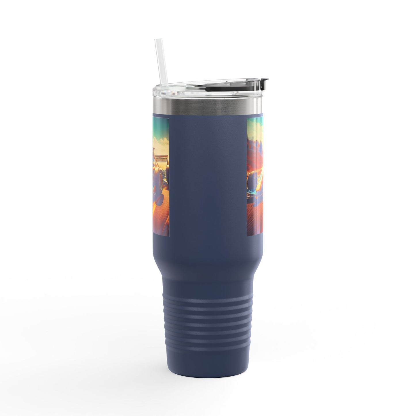 Vintage F1 Insulated Travel Mug, 40oz, Perfect for Fans, Sports Events, Coffee, Tea, Water