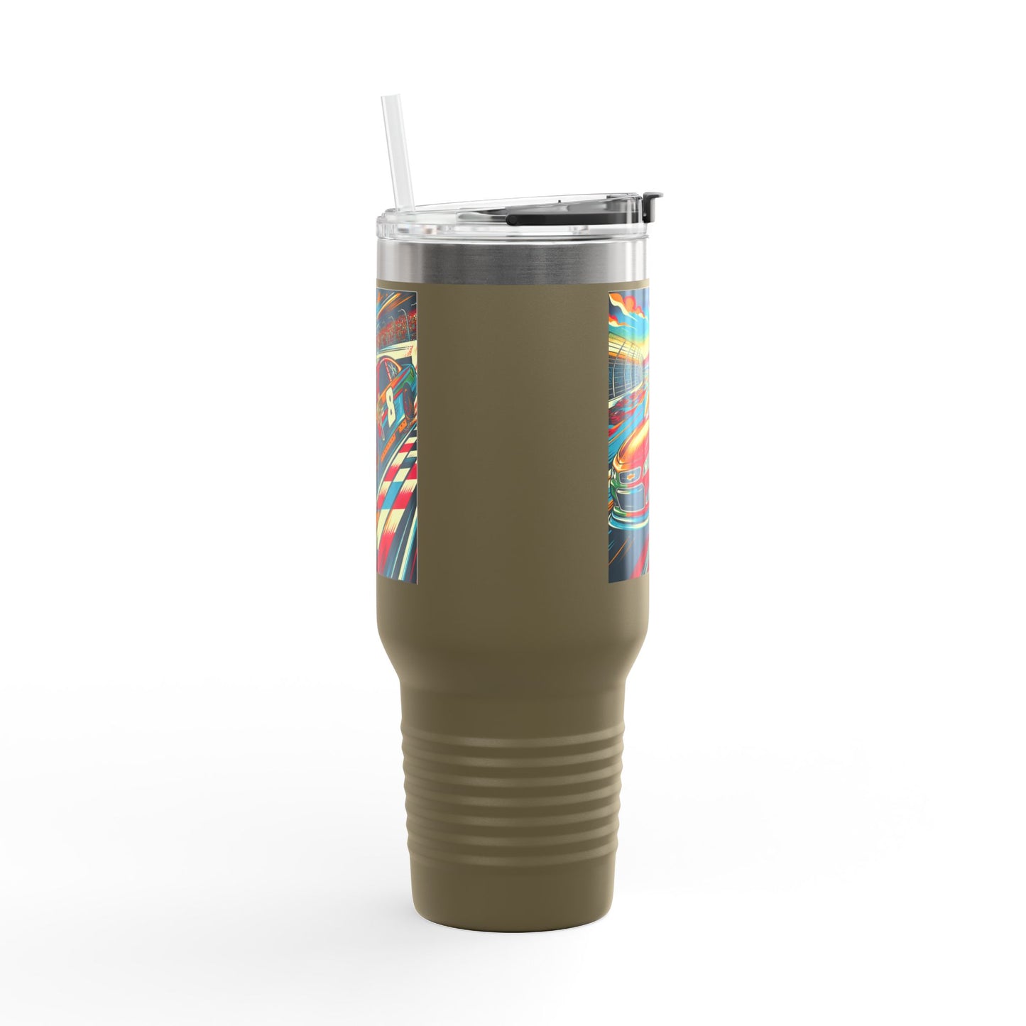 Vintage NASCAR Insulated Travel Mug, 40oz, Perfect for Fans, Sports Events, Coffee, Tea, Water