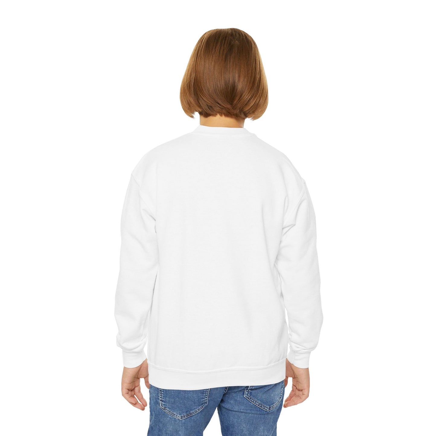 Youth Crewneck Sweatshirt with Rock Climbing Design - Gift, Birthday Present, Cozy Pullover