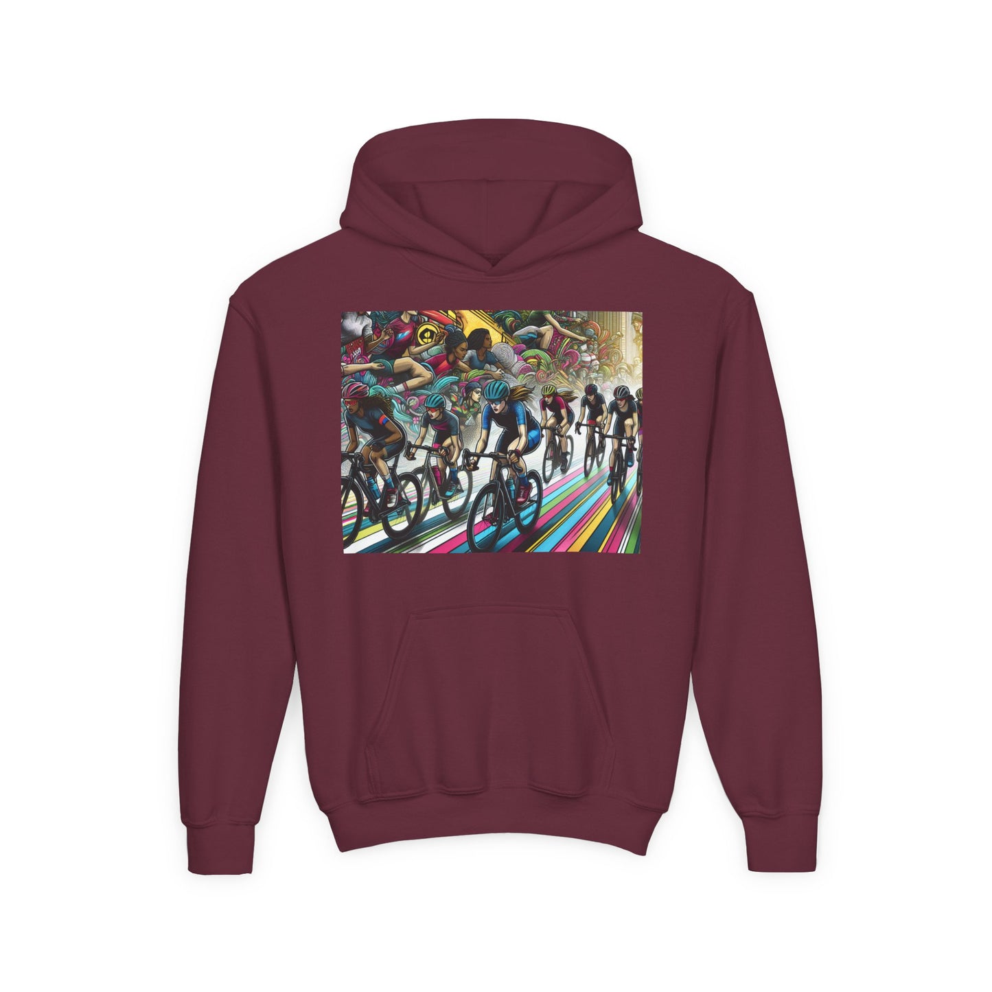 Cycling Youth Hoodie - Heavy Blend Sweatshirt
