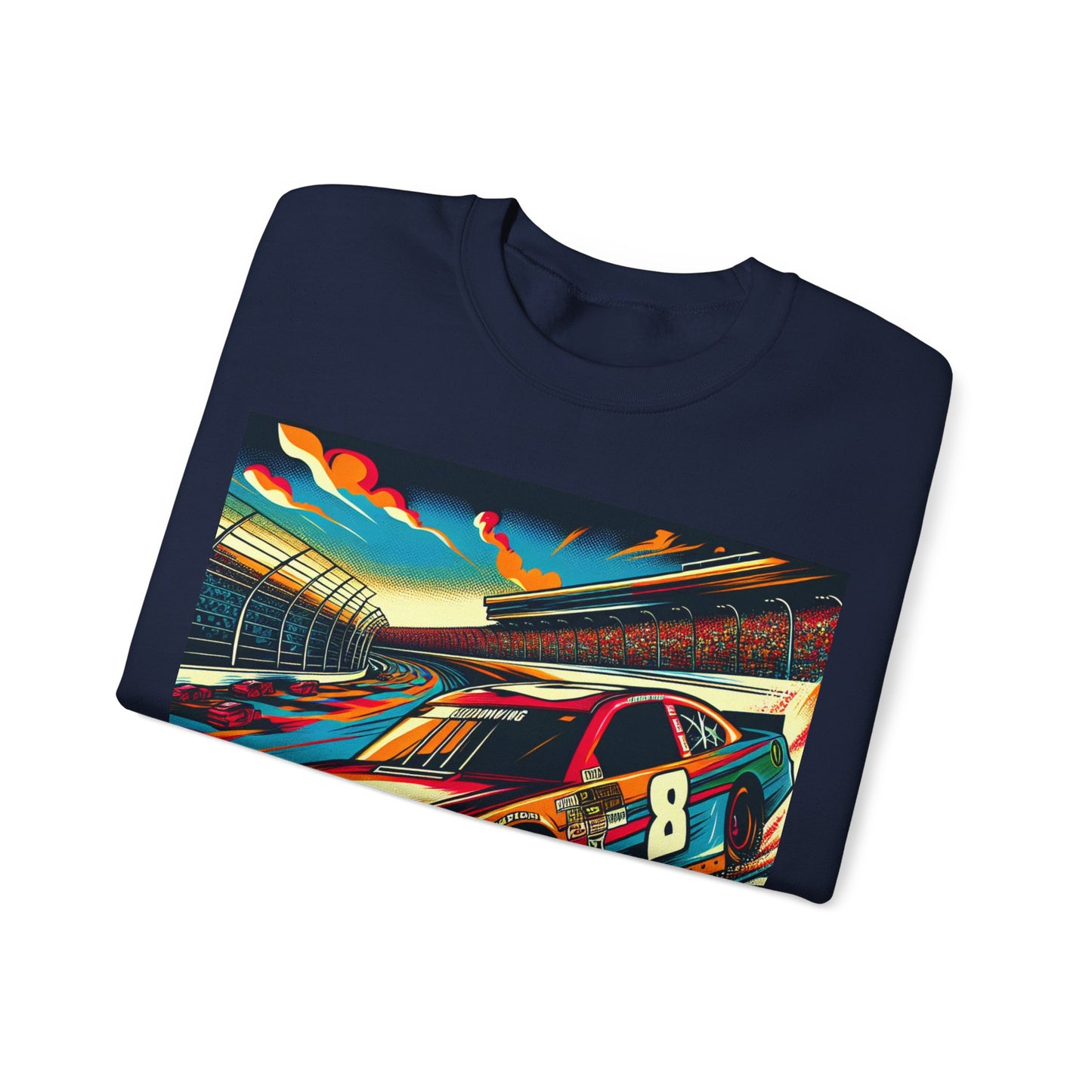 Race Car Crewneck Sweatshirt | Racing Apparel, Unisex Sweatshirt, Nascar Gift, Motorsports Clothing, Car Enthusiasts Sweatshirt