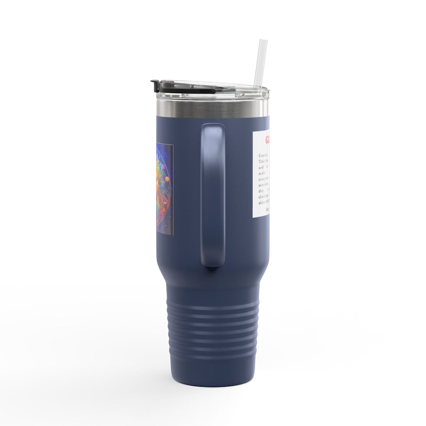Gemini Insulated Travel Mug, 40oz, Perfect for Zodiac Fans, Coffee, Tea, Water
