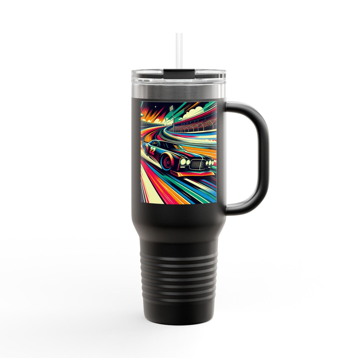 Vintage NASCAR Insulated Travel Mug, 40oz, Perfect for Fans, Sports Events, Coffee, Tea, Water