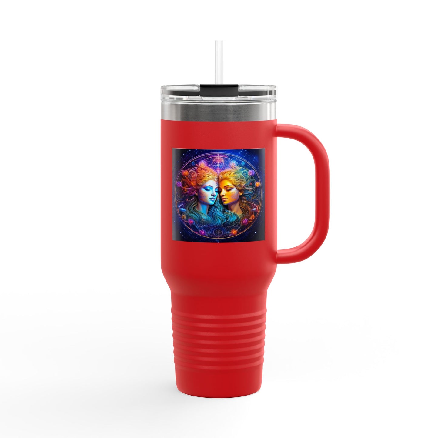 Gemini Insulated Travel Mug, 40oz, Perfect for Zodiac Fans, Coffee, Tea, Water
