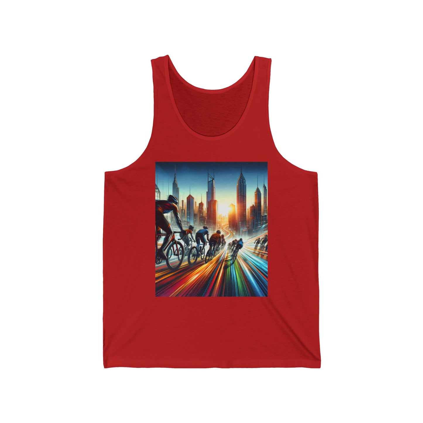 Cycling Unisex Jersey Tank Top - Perfect for Festivals & Casual Wear